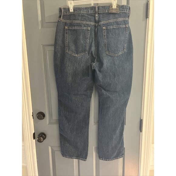 Banana Republic Jeans Womens 33/16Blue Curvy Straight High Rise Dark Denim - Picture 5 of 9